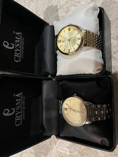 Two crysma company watches for sale