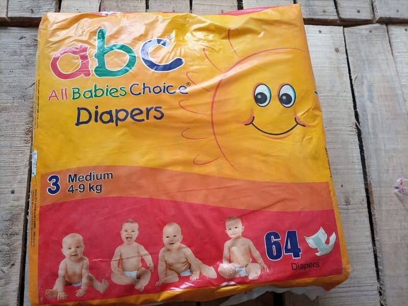 ABC DIAPERS 2/3/4 size 5