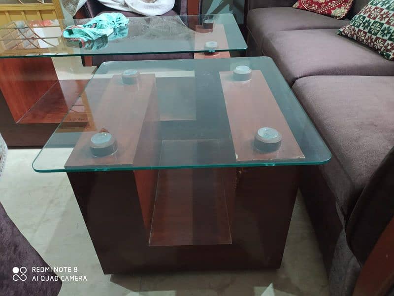 centre and side tables. . 3pc 1