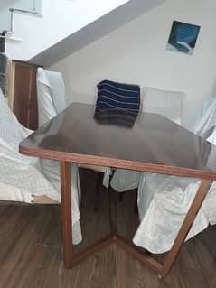 6 chairs pure wooden table condition 10/10 0