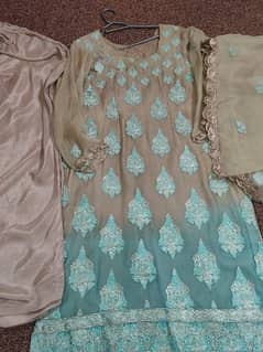 dress in good condition  with embroidery tila work