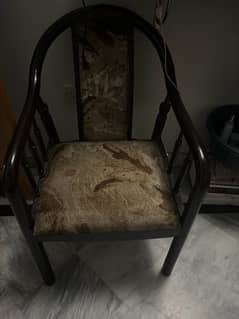 2 pure wooden chairs in good condition