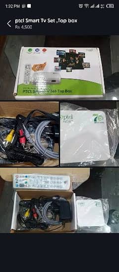 Ptcl Smart Tv Set , Top Box  for sale