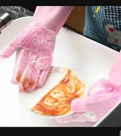 Silicone washing gloves