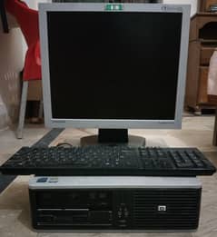 Samsung LCD, HP Core 2 Duo CPU, Dell Keyboard