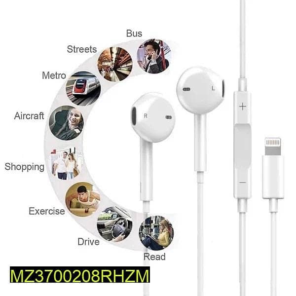 Pop up Hand Free With Mic For IPhone | Home Delivery 1