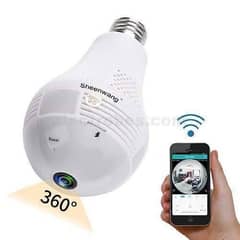 Wifi 360 bulb Camera Indoor Holder cctv security hd 1080p