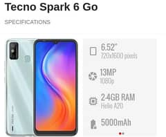 Tecno Spark 6 go.