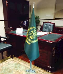 Pakistan Government Flag & Pole, Perfect for CEO, MD Director Chairman