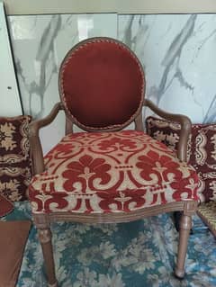 Pair Of Solid Diyar Wood Chairs