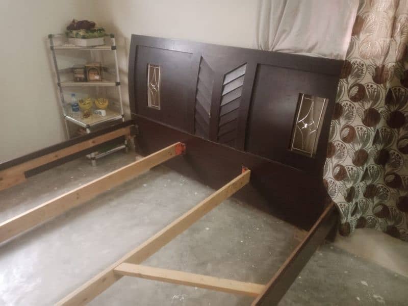 Bed and wardrobe Used as like new 1