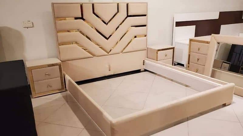 Only bed without side table price 33000 4