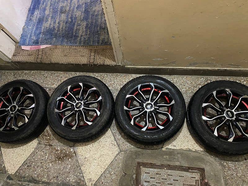 Tyres+rim for sale urgent sale 8