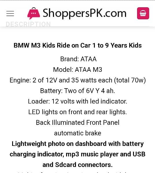 Kidz BMW M3 1