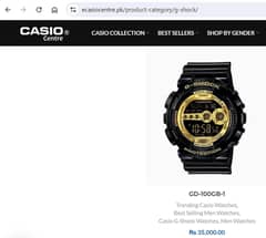 Casio G shock gd-100gb-1dr (gold-black limited edition)