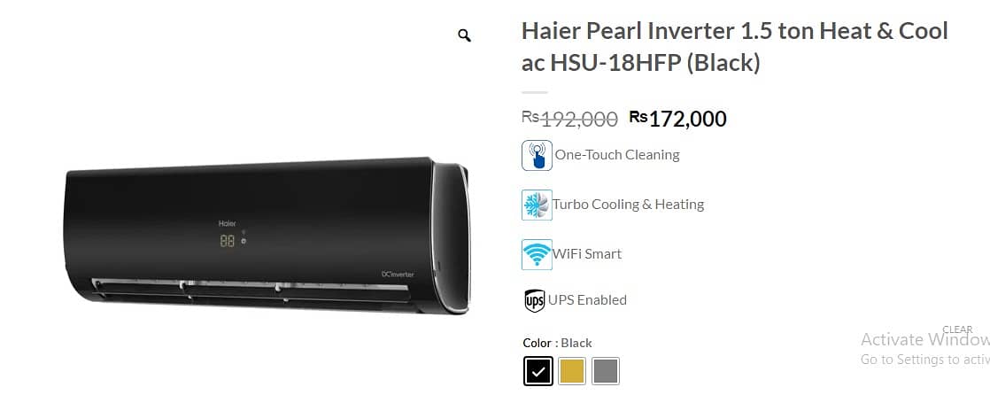 Haier Inverter 1.5 ton new  2024 4