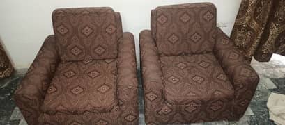 5 Seater Sofas Set, Slightly Used, Just like Brand New, Furnished Set.