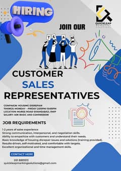 Customer Sales Representative/Closures