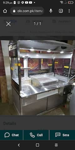 fastfood counter shawarma counter making on orders