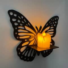 Butterfly Shelves black, Pack of 3