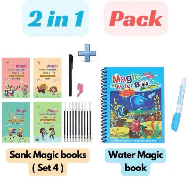 magic learning book with magic pen 0