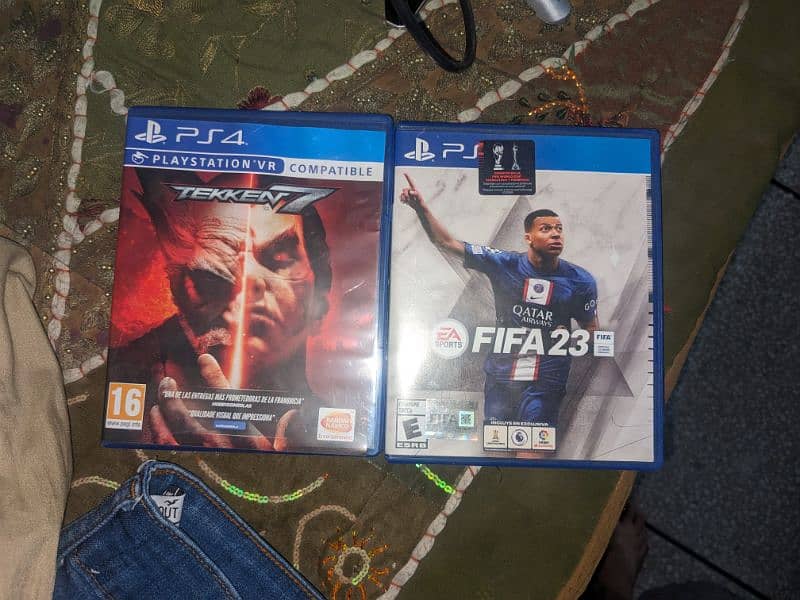 ps4 slim for sale non jailbreak with Tekken 7 and fifa 23 0