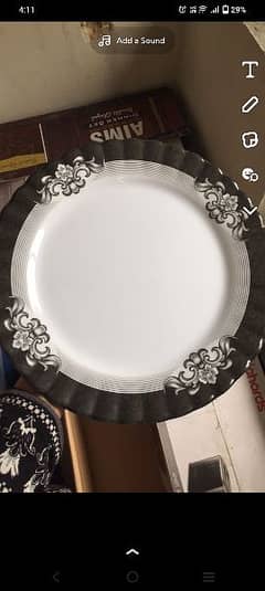 plastic dinner set