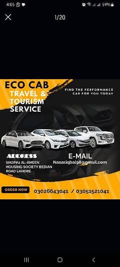 ECO CAB TOURS & CAR RENTAL SERVICES.