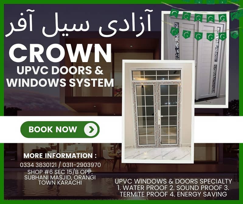 PVC Doors/solid Doors/PVC windows/Upvc doors/office doors 7