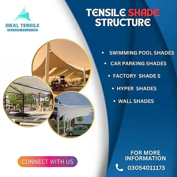 Tansila shades/ swimming pool shades / fiber shades / PEB shades 0