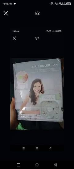 mini air cooler fan