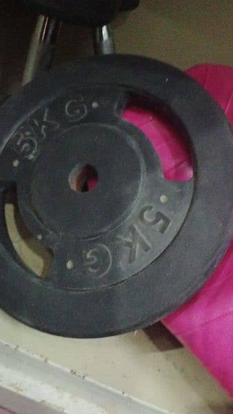 dumbells and plates rubber coated 5