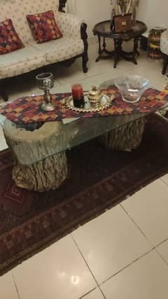 Log Centre Table For Sale