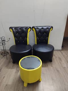 2 Coffee Chairs Plus Table For Sale