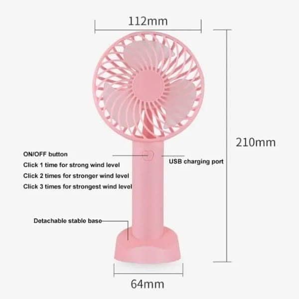 mini portable rechargeable fan 5