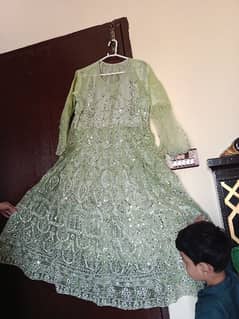 maxi long with heavy mirror work