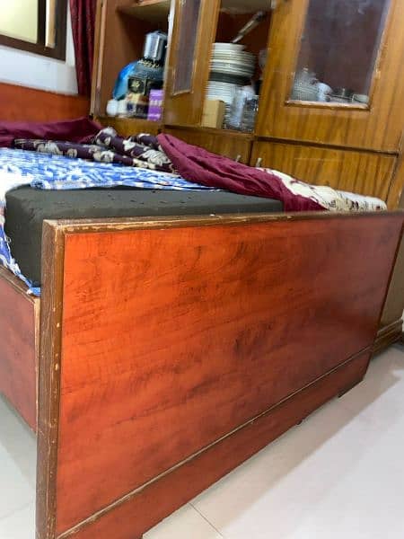 single bed with molty foam mattress wooden bed 3