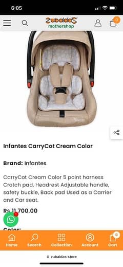 infantes carry cot car seat