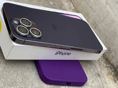 i phone 14 pro max jv purpel colour 128gb condition 10by10 helath 97