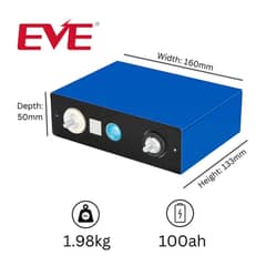 Lithium Battery ,BMS,3.2v 100AH lithium lifepo4 cells