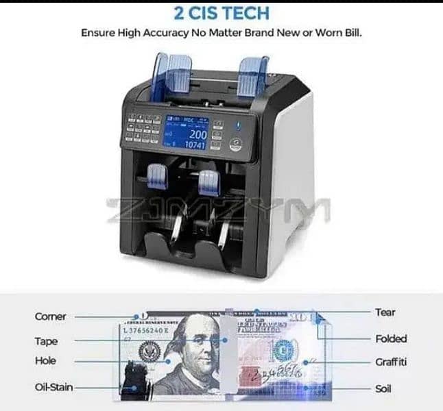 Cash Currency note counting with Fake note detection Pakistan No. 1 1