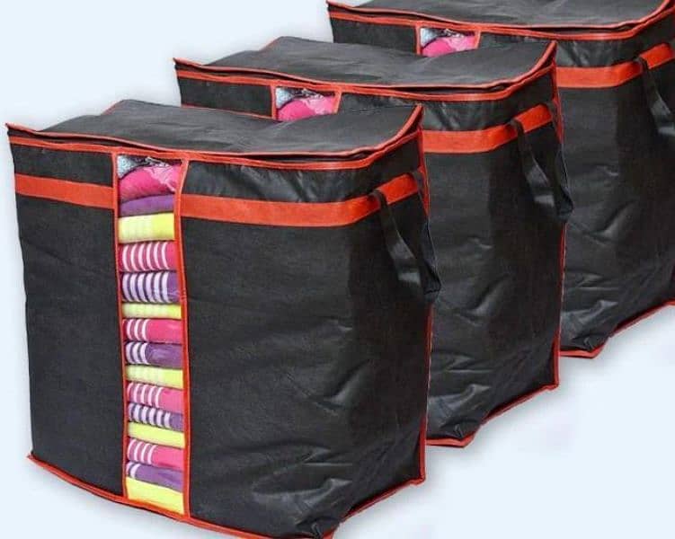 Name: Black storage Bag , Pack of 3 0