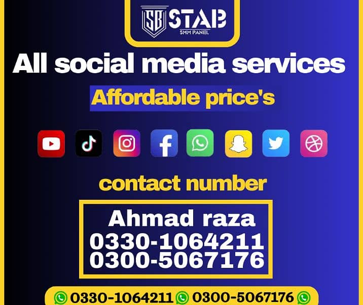 all social media services available 6