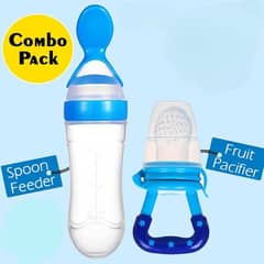 Baby Spoon Feeder Silicone Bottle Feeding With Fruit Pacifier Toddler