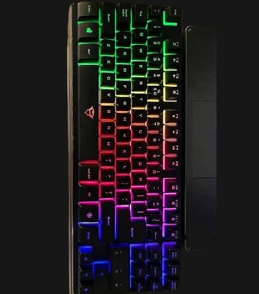 2 IN 1 RGB Membrane Keyboard with 7 Led RGB Mouse 1