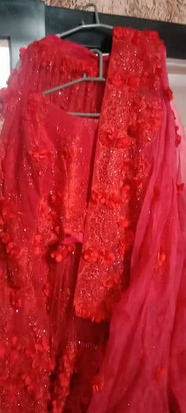 wedding lehnga with cancan 1