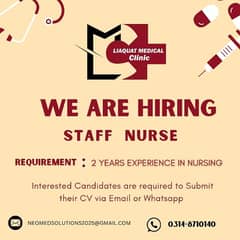 Nursing Staff Job Vacancy