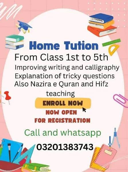 Home Tuition Available 0