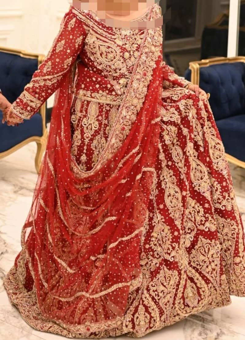 Bridal Net Lehnga_ Heavy Embriodiory 2