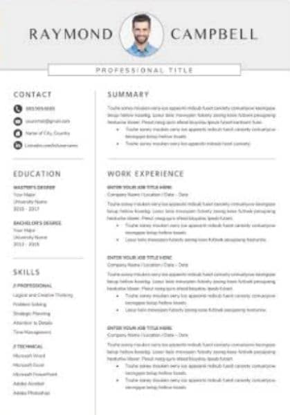 I m professional CV maker/ elegant design. 3